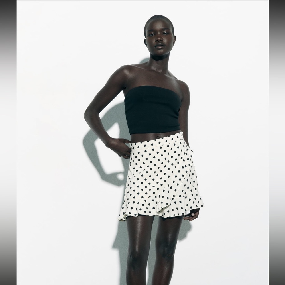 ZARA | RUFFLED POLKA DOT SHORTS